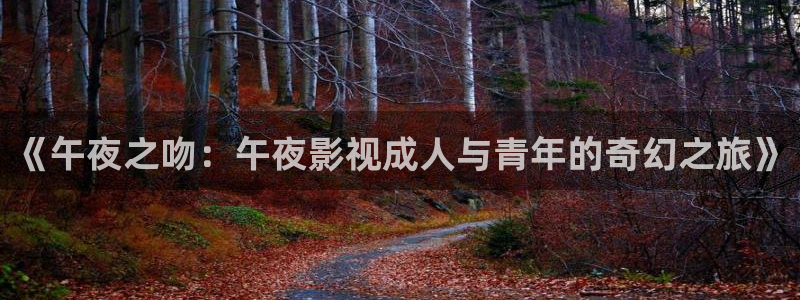 麻豆影视出品：《午夜之吻：午夜影视成人与青年的奇幻之旅》